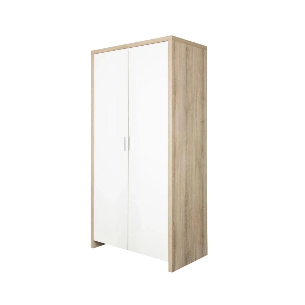 Tutti Bambini Modena 3 Piece Room Set with Pocket Sprung Mattress - White/Oak