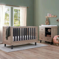 Tutti Bambini Como 2 Piece Furniture Set - Distressed Oak/Slate Grey