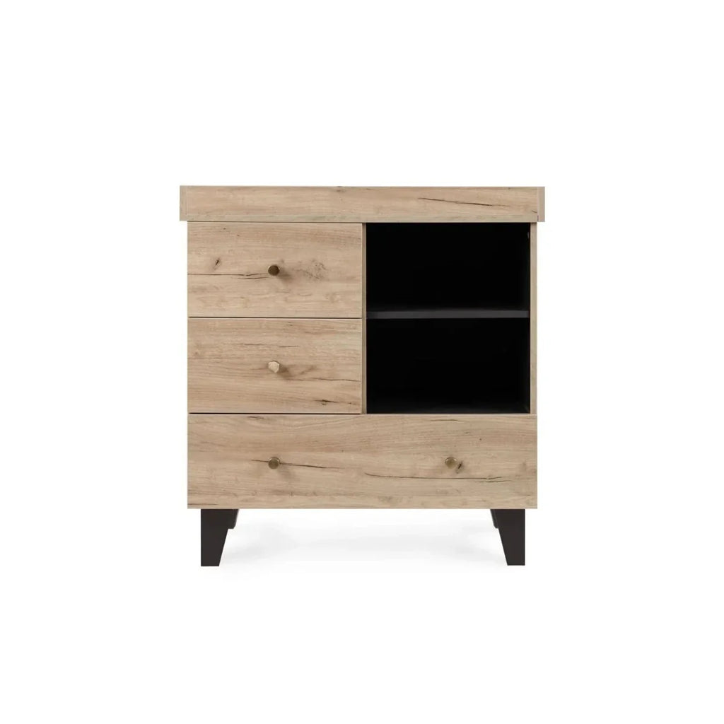 Tutti Bambini Como 2 Piece Furniture Set - Distressed Oak/Slate Grey