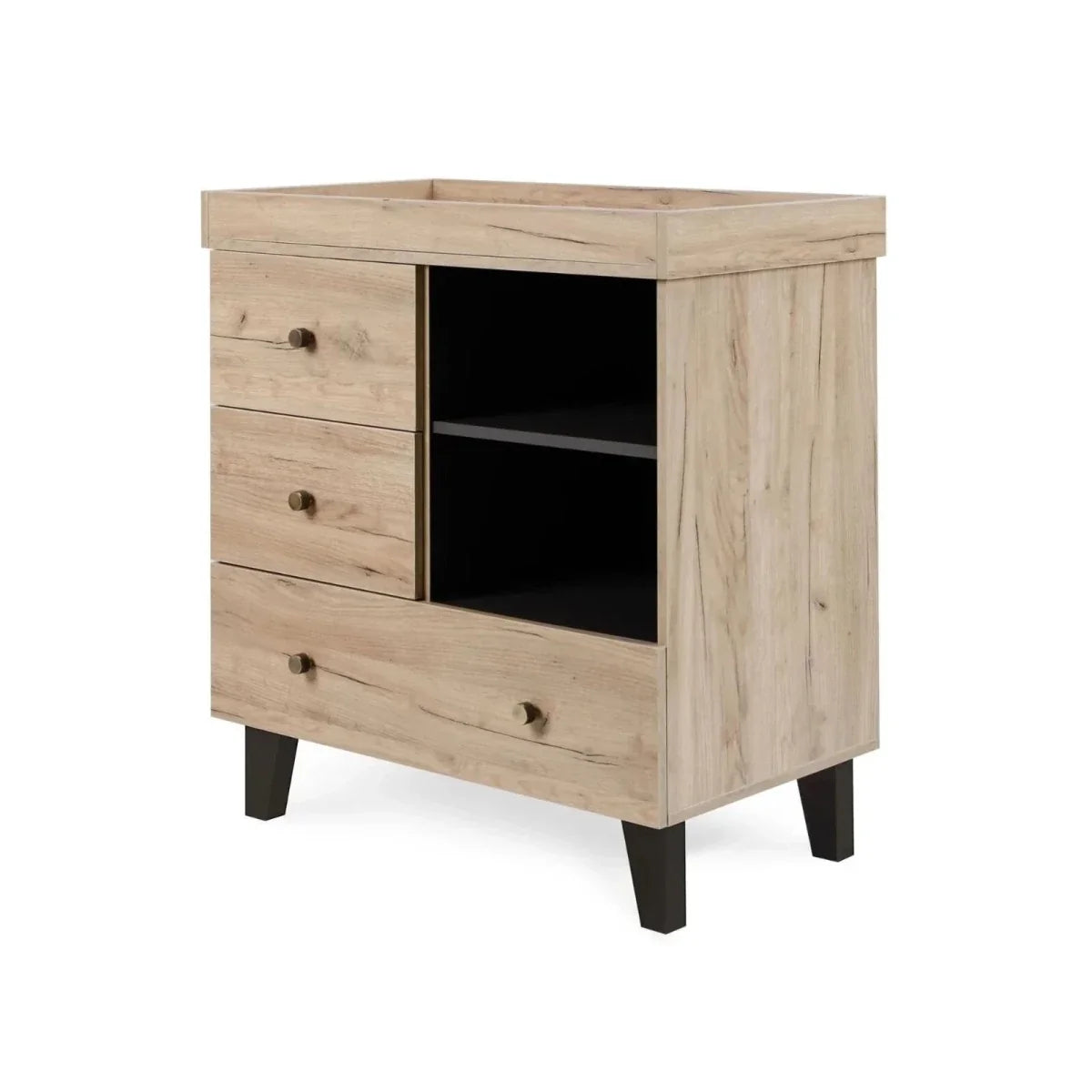 Tutti Bambini Como Chest Changer - Distressed Oak/Slate Grey