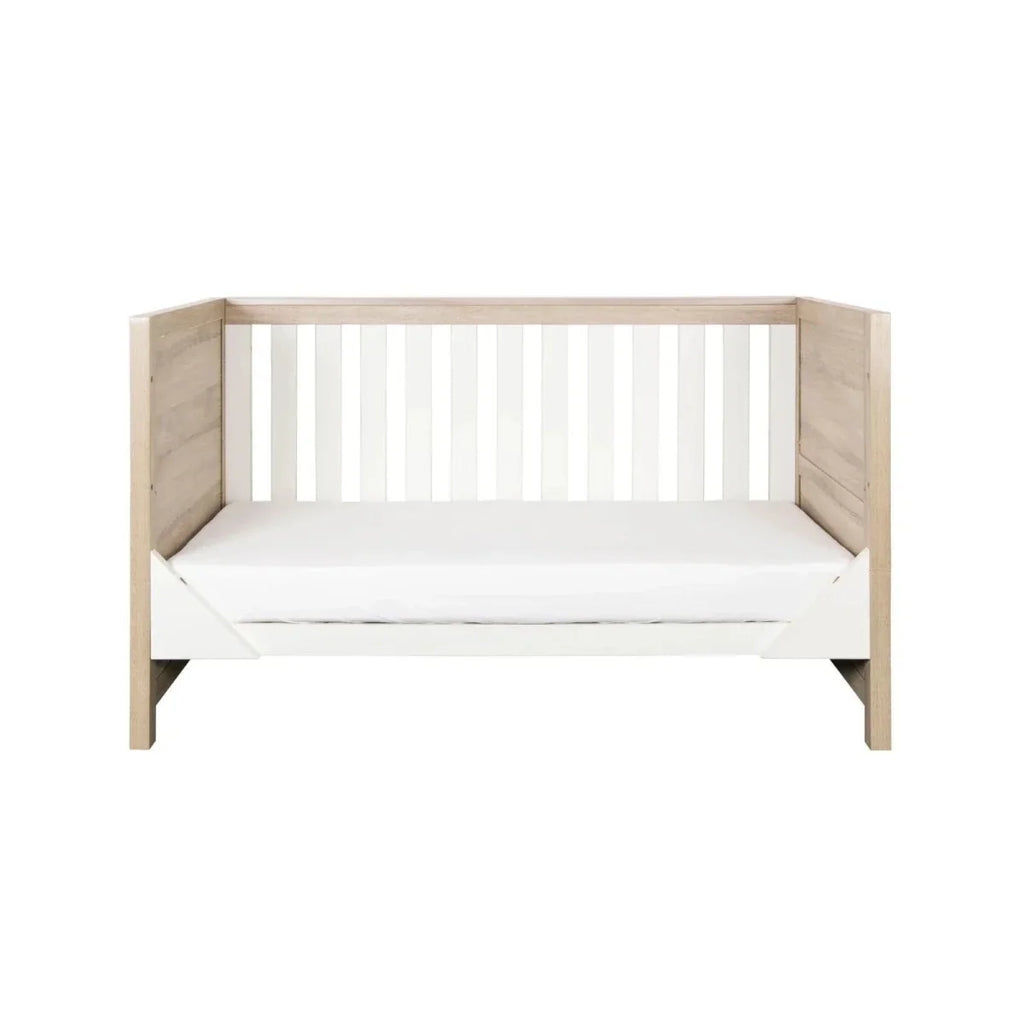 Tutti Bambini Modena 2 Piece Room Set with Deluxe Fibre Mattress - White/Oak