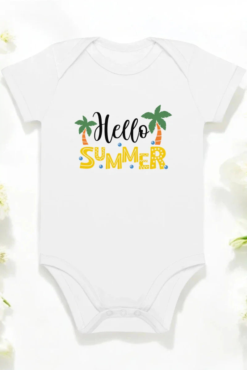 Hello Summer Bodysuit in White
