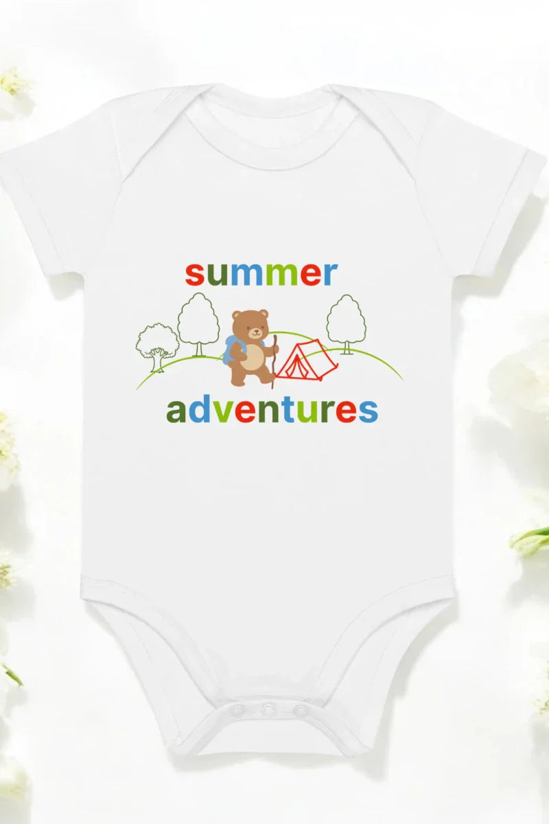 Summer Adventures Bodysuit in White