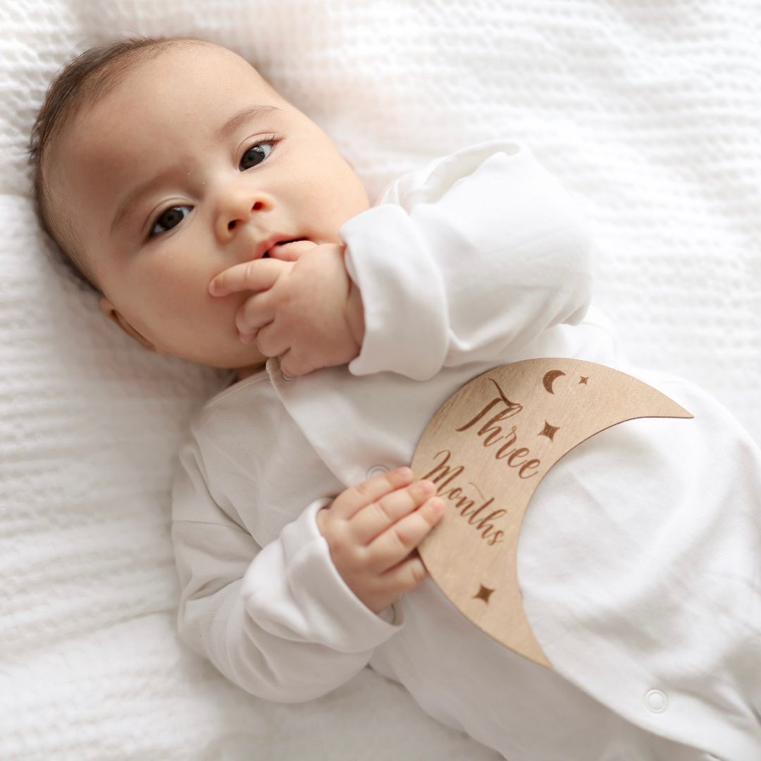 Wooden Month-by-Month Baby Milestone Set-1