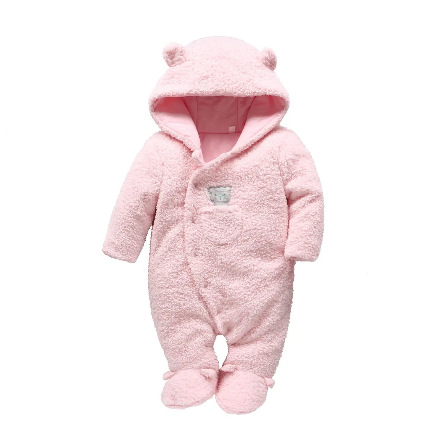 Baby clothes lamb winter cotton padded clothes baby newborn baby skin thickening climb Siamese clothes cotton