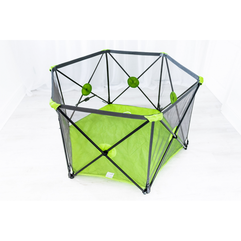 Callowesse Pop Up and Play Playpen with Securing Lock and Cushioned Guards