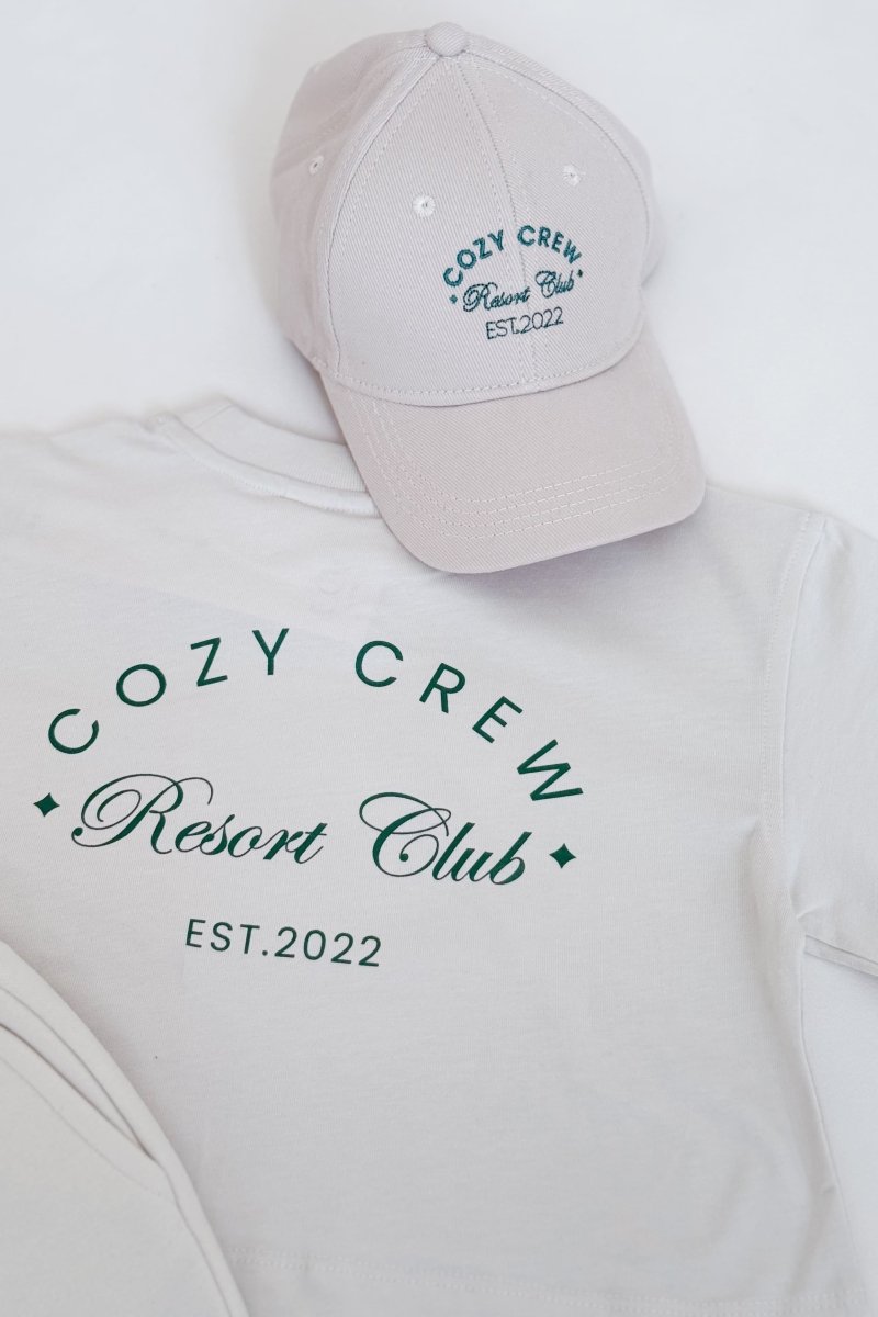 Adult Cozy Crew Resort Club Cap - Ash Grey - Hats