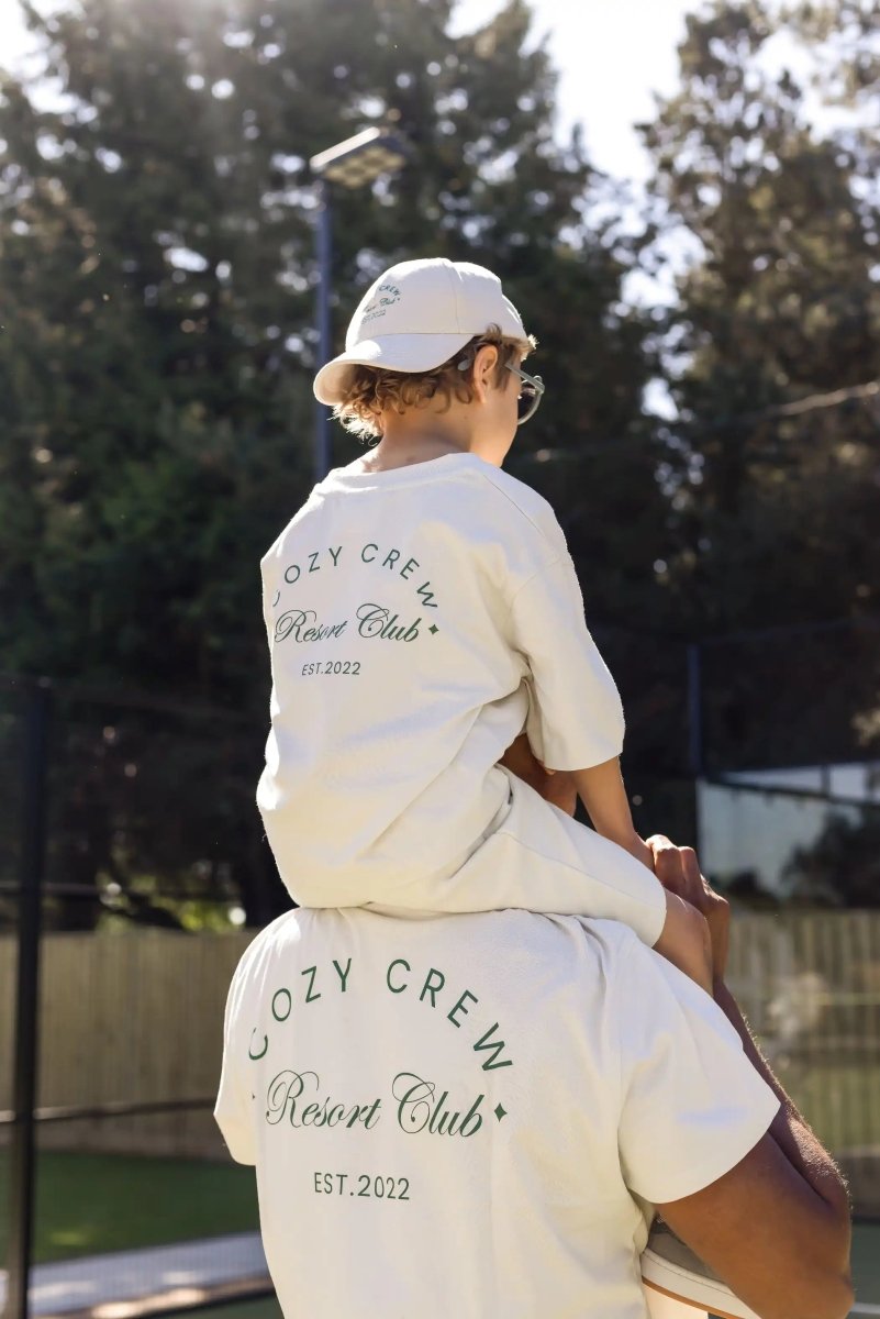 Adult Cozy Crew Resort Club Tee - Ash Grey - T-Shirts