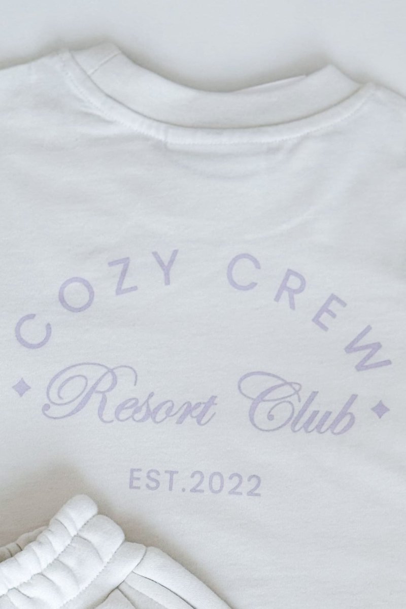 Adult Cozy Crew Resort Club Tee - Snow White - T-Shirts