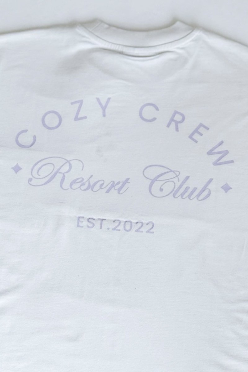 Adult Cozy Crew Resort Club Tee - Snow White - T-Shirts