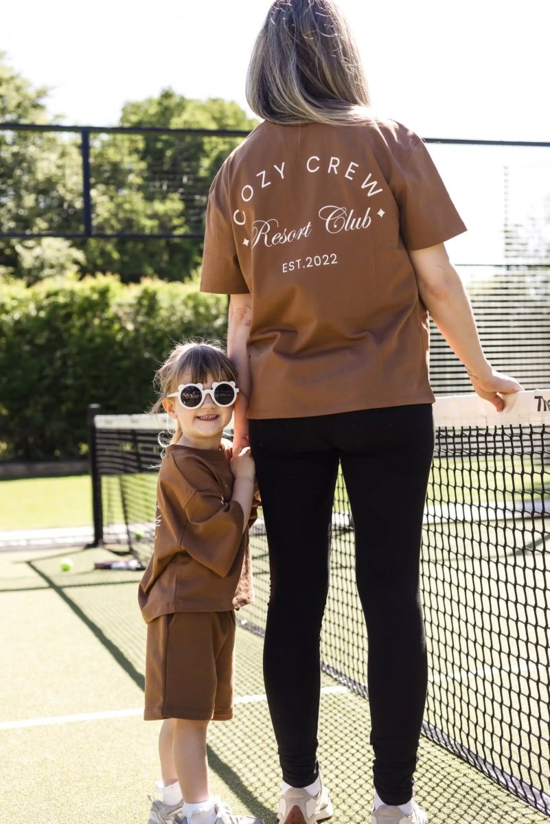 Adult Cozy Crew Resort Club Tee - Toffee - T-Shirts