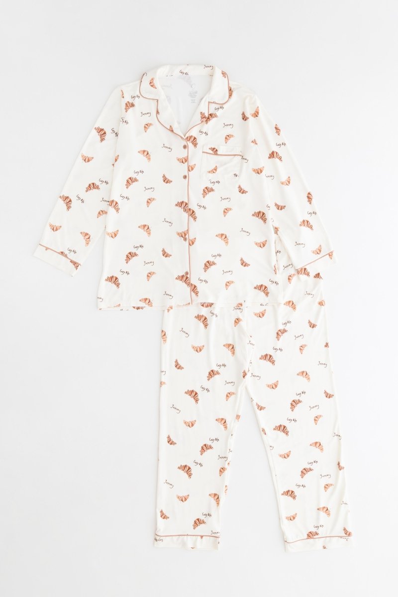 Adult COZY Croissant Club Pyjamas - Pyjamas
