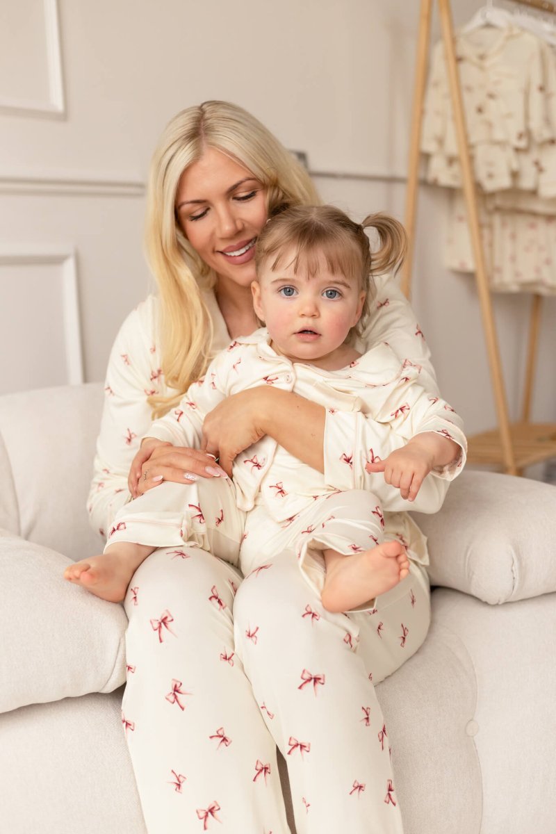 Adult COZY Rosy Ribbon Pyjamas - Pyjamas