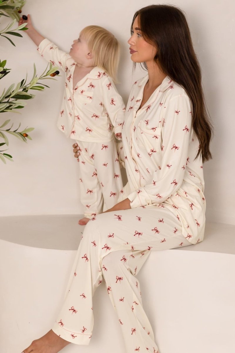 Adult COZY Rosy Ribbon Pyjamas - Pyjamas