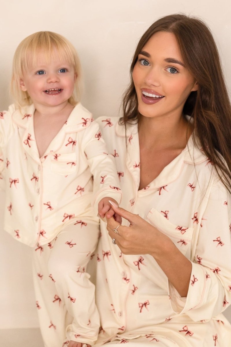Adult COZY Rosy Ribbon Pyjamas - Pyjamas
