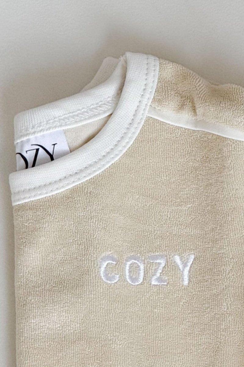Adult COZY Terry Towel Tee - Sand - T-Shirts