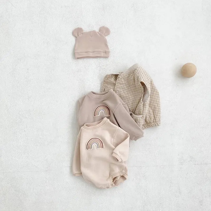 Baby Embroidered Romper & Swaddle Wrap Set