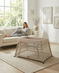 Airpod 3 Travel Cot Includes Newborn Bassinet Insert - Beige - Travel Cot