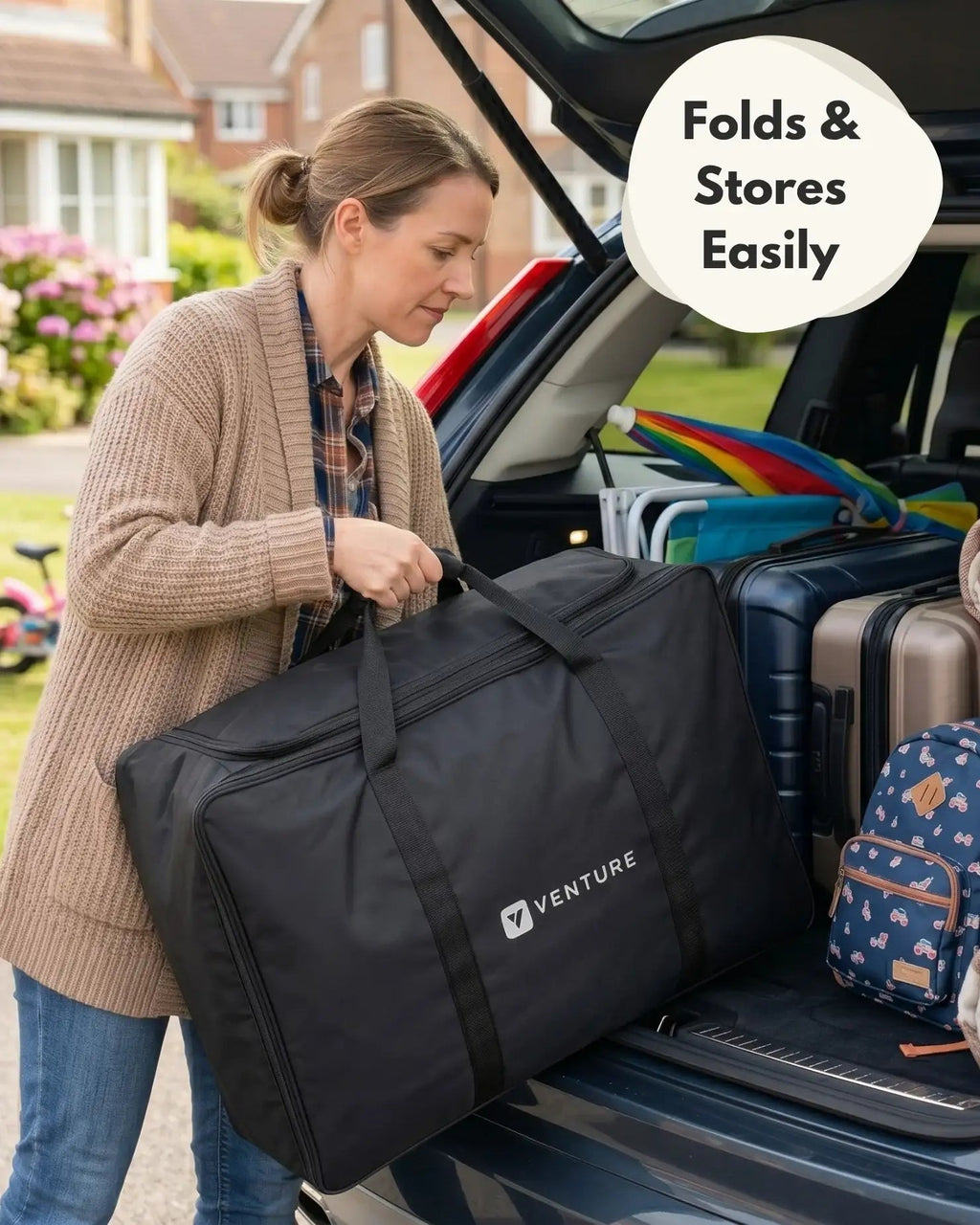 Airpod 3 Travel Cot Includes Newborn Bassinet Insert - Dark Grey - Travel Cot
