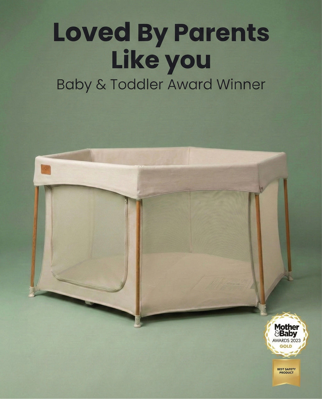 All Stars JOY Baby Playpen - Beige - Playpen