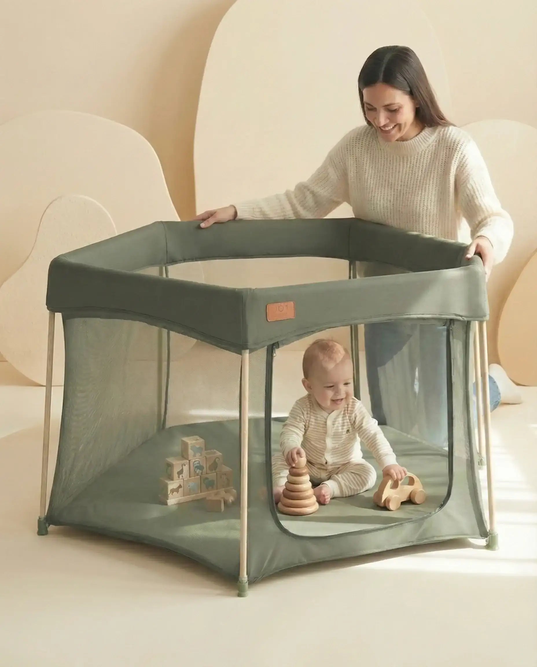 All Stars JOY Baby Playpen - Green - Playpen