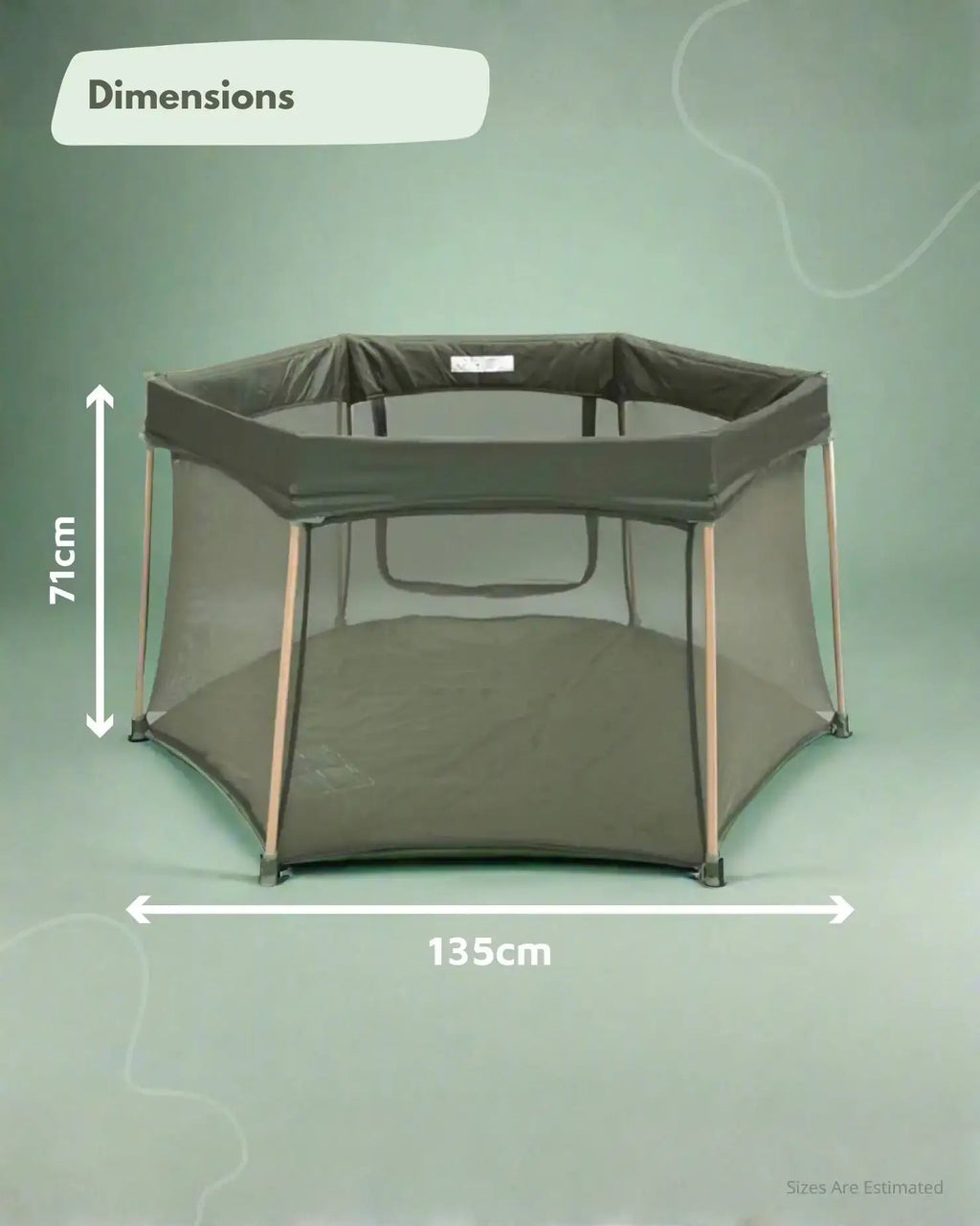 All Stars JOY Baby Playpen - Green - Playpen