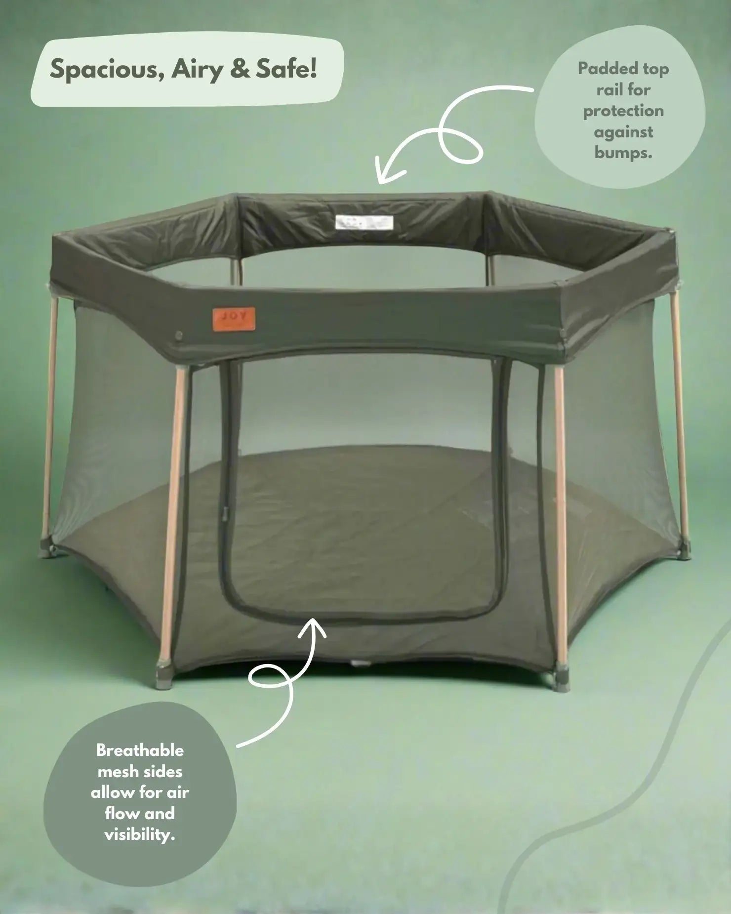All Stars JOY Baby Playpen - Green - Playpen