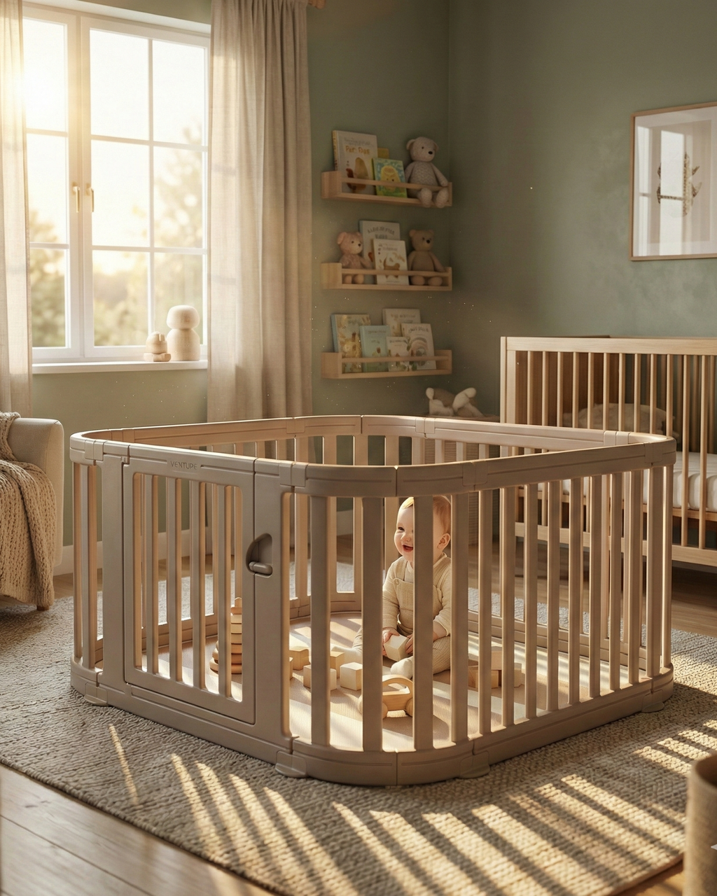 All Stars Playpen - Beige - Playpen