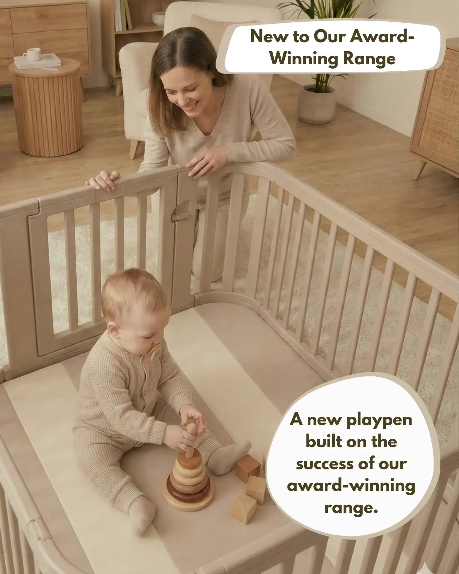 All Stars Playpen - Beige - Playpen