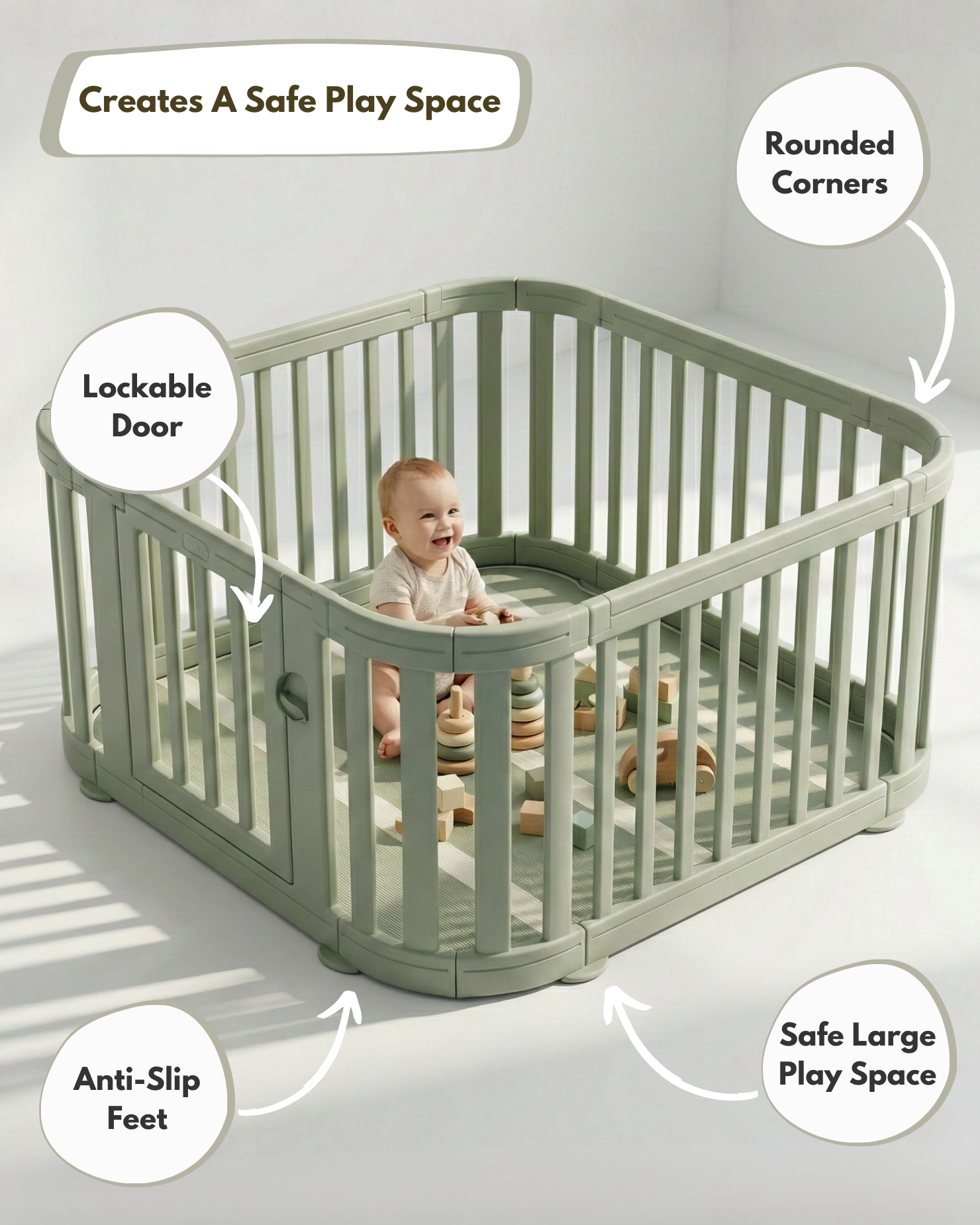 All Stars Playpen - Green - Playpen