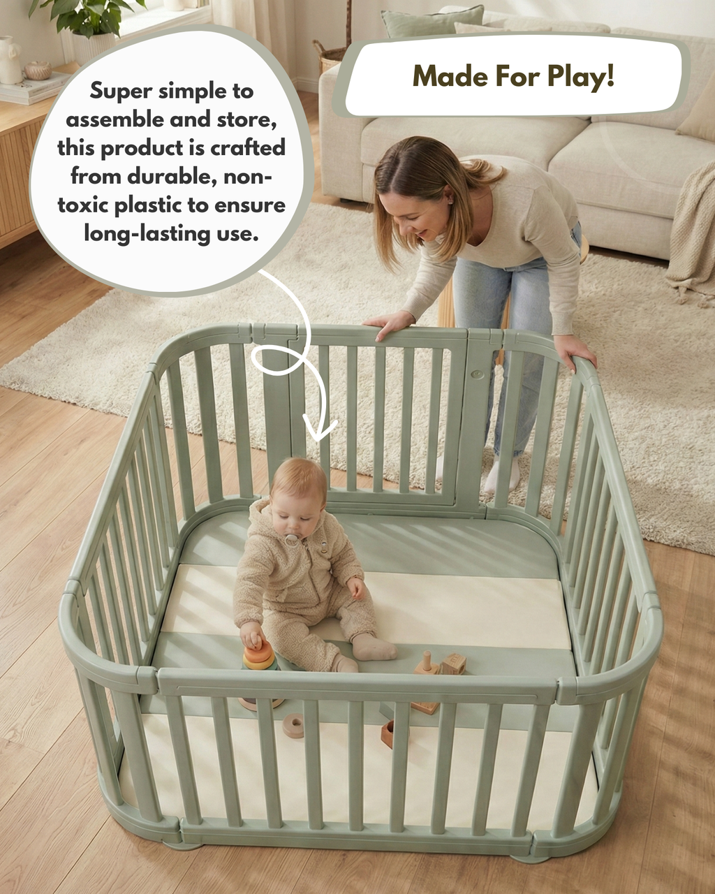 All Stars Playpen - Green - Playpen