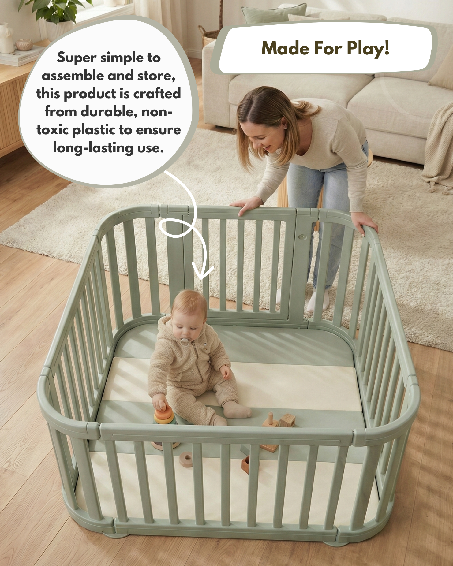 All Stars Playpen - Green - Playpen