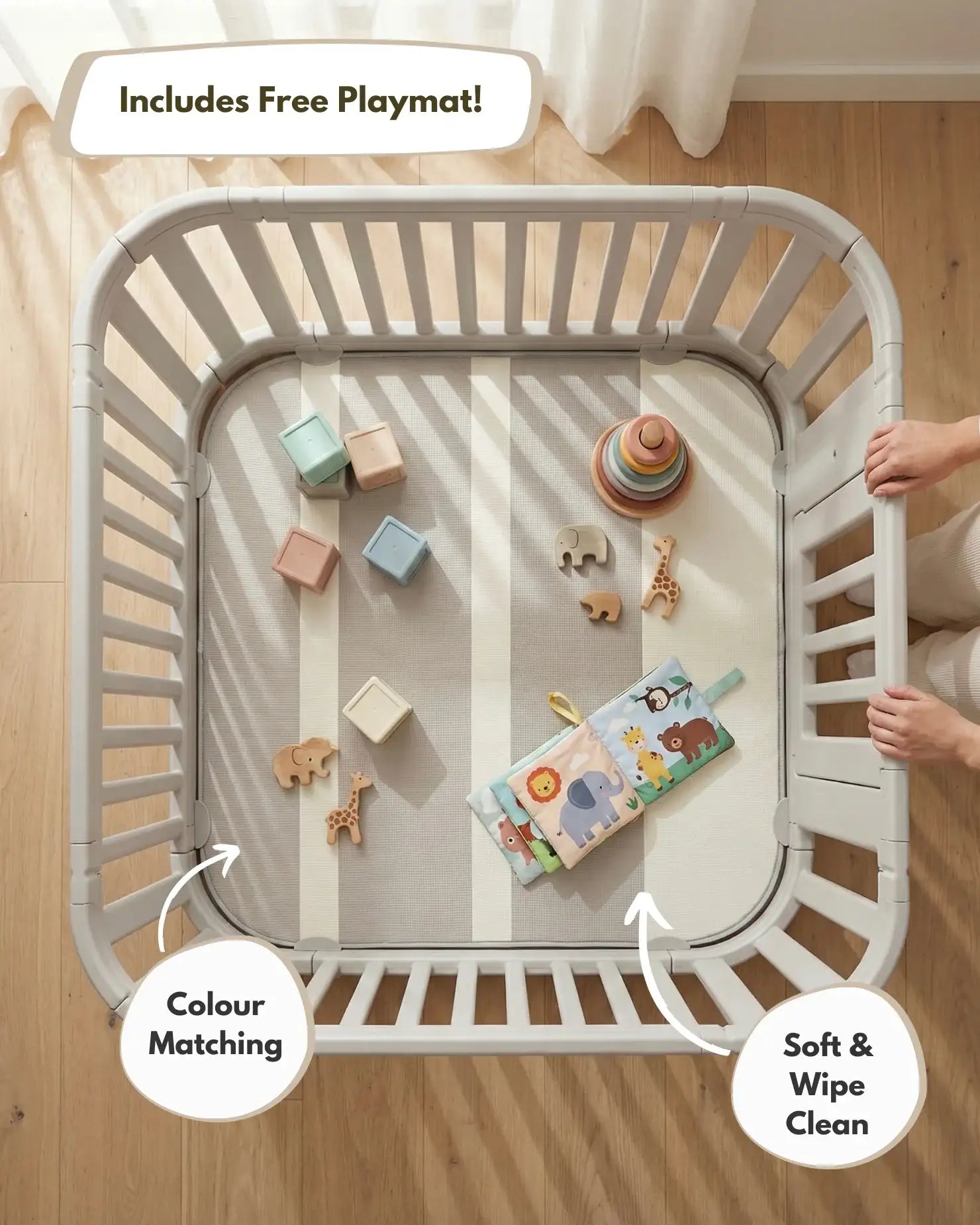 All Stars Playpen - Grey - Playpen