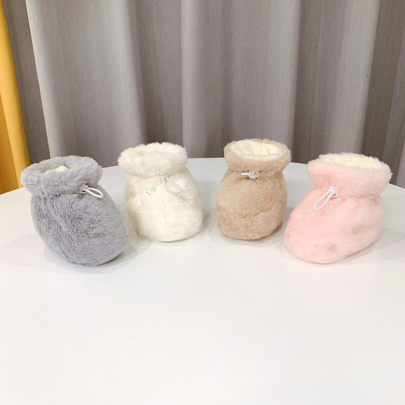 Baby Autumn & Winter Velvet Thick Cotton Shoes - Baby Shoes
