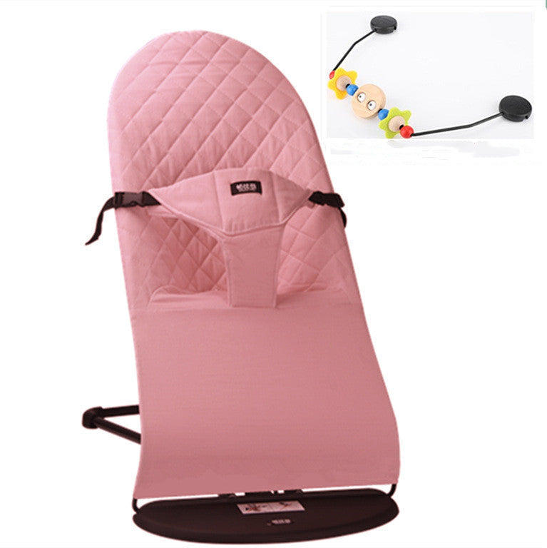 Newborn Balance Rocking Chair Mother And Baby Supplies - Pink cotton with rack