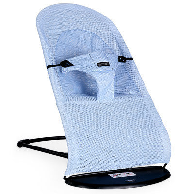 Newborn Balance Rocking Chair Mother And Baby Supplies - Sky blue mesh