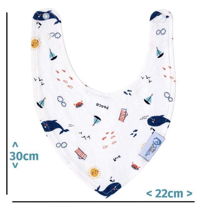 Baby Bandana Dribble Bibs Cotton Pack Of 8 - Boys - Baby Bips