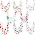 Baby Bandana Dribble Bibs Cotton Pack Of 8 - Girls-Clearance-0