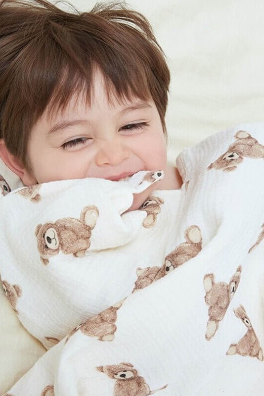 Baby Bear Hooded Bath Towel Receiving Blanket - Bath Towels