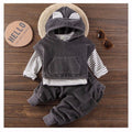Baby Boy Fashion Warm And Handsome Suit - Grey / 73cm