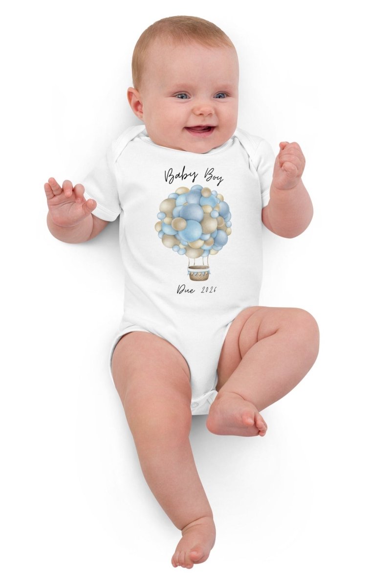 Baby Boy Due (Personalised Name Bodysuit) - Bodysuits