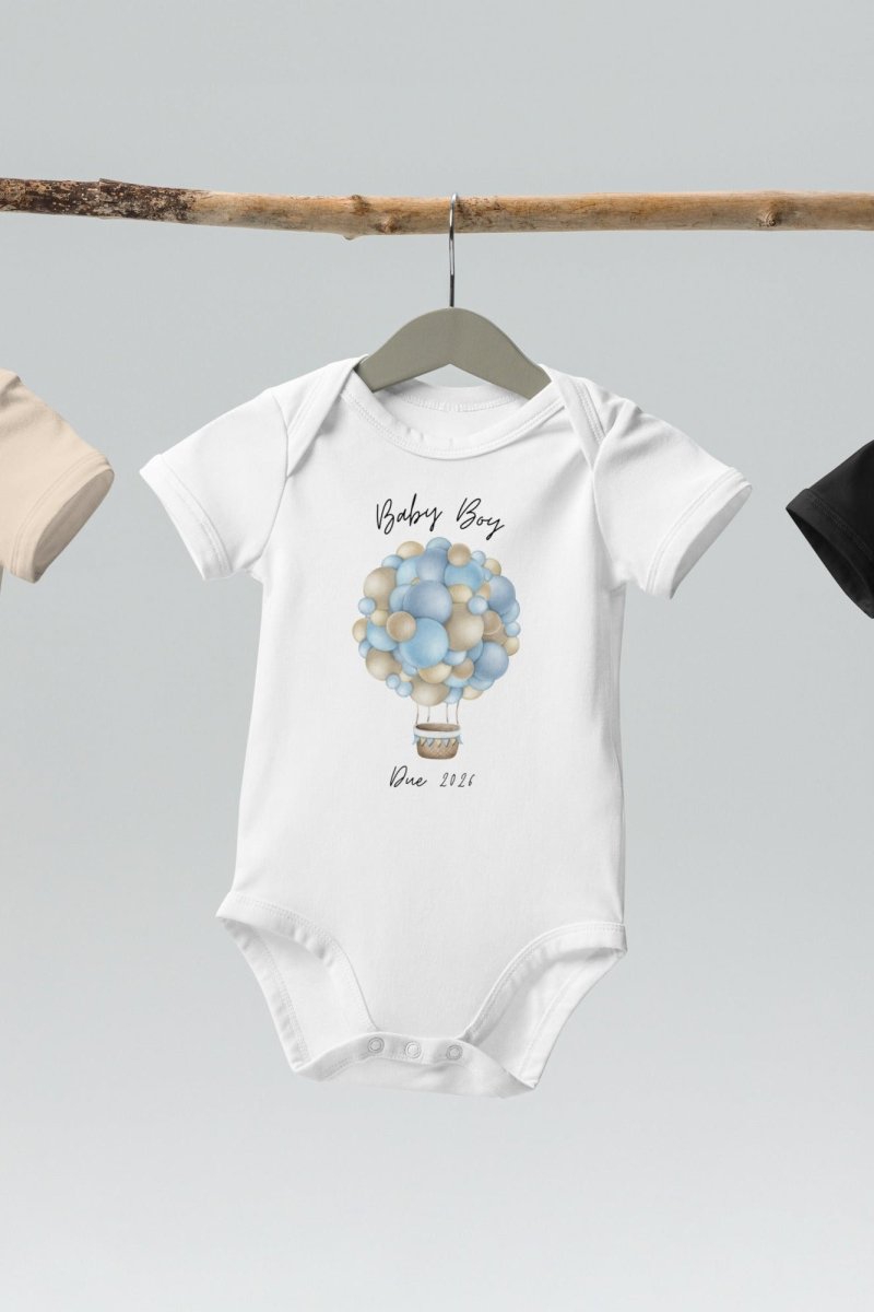 Baby Boy Due (Personalised Name Bodysuit) - Bodysuits