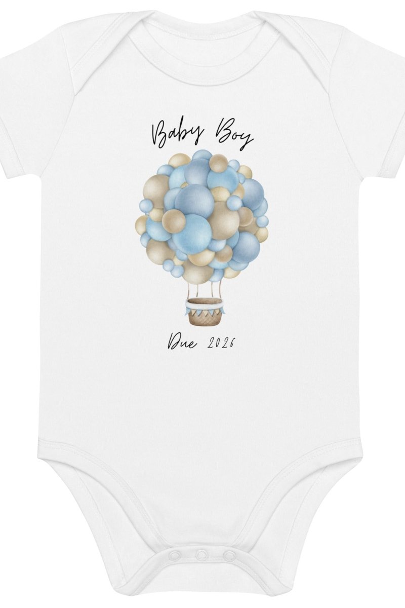 Baby Boy Due (Personalised Name Bodysuit) - Bodysuits