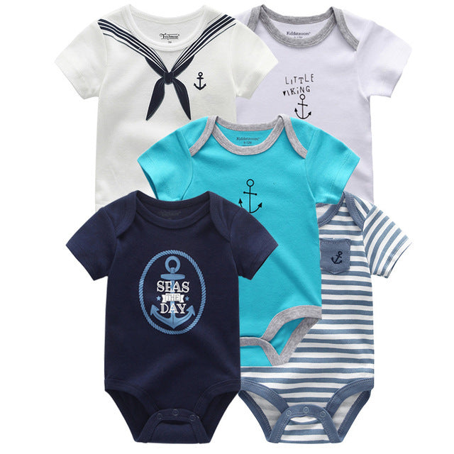 Baby crawling suit - Four 5Pcs / 3M
