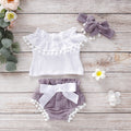 Baby Clothes & Matching Pants Set - Purple / 70cm - Baby Clothing