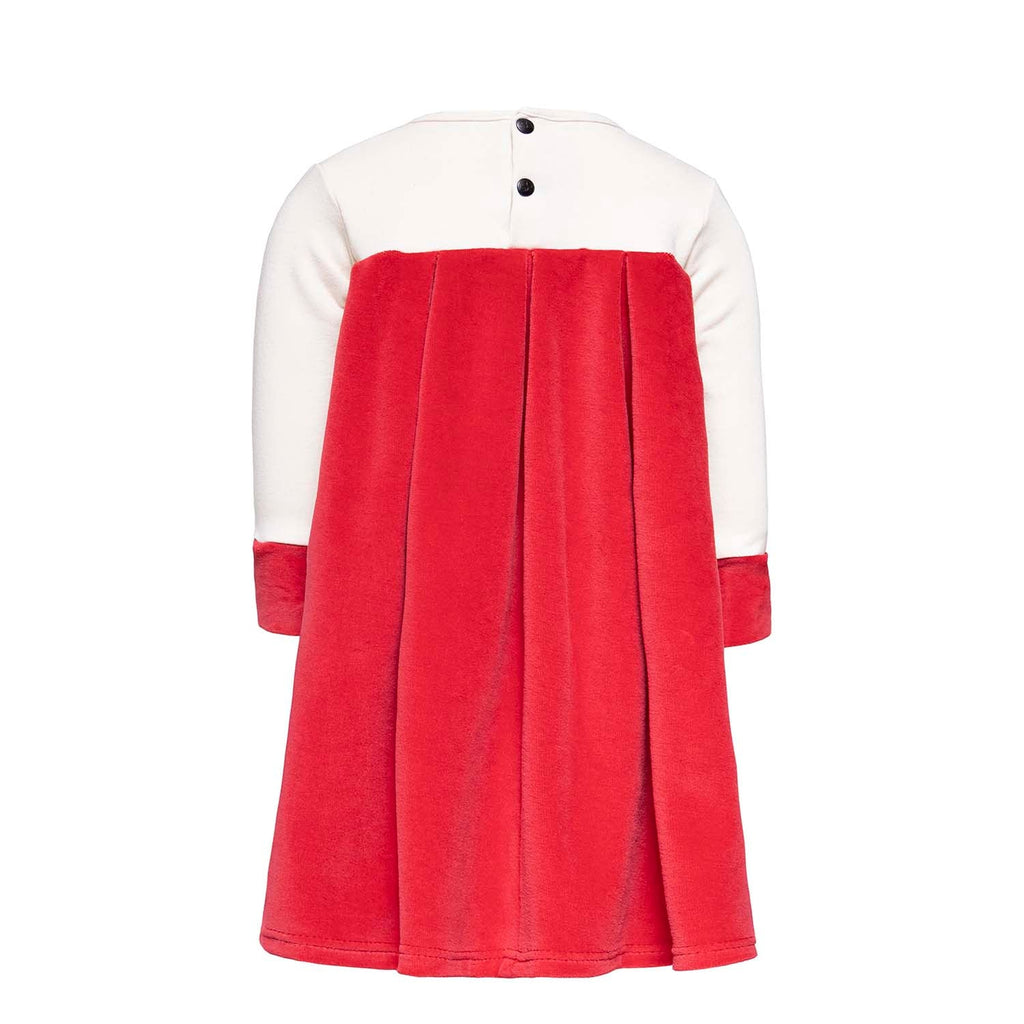 Baby Dress in White and Red - Dress