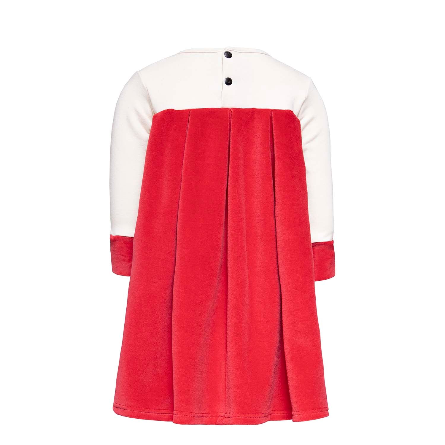 Baby Dress in White and Red - Dress