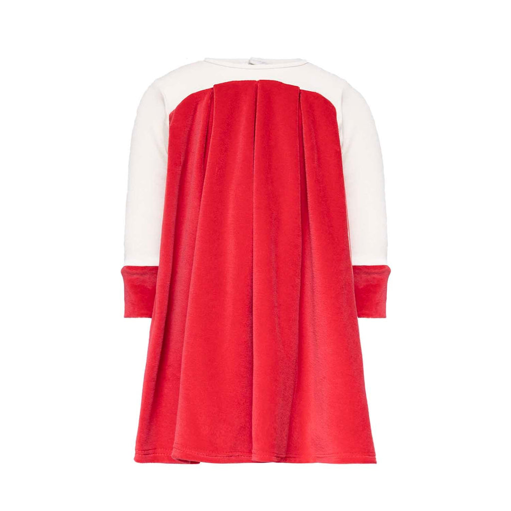 Baby Dress in White and Red - 68 / 6 mths - Dress