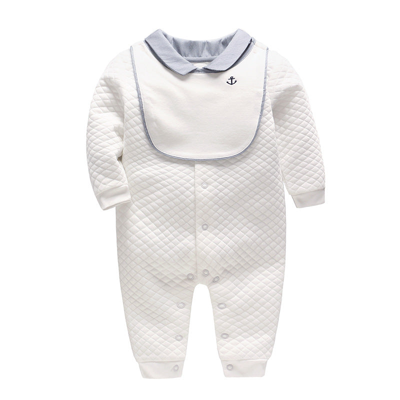 Baby gentleman romper - White / 80cm