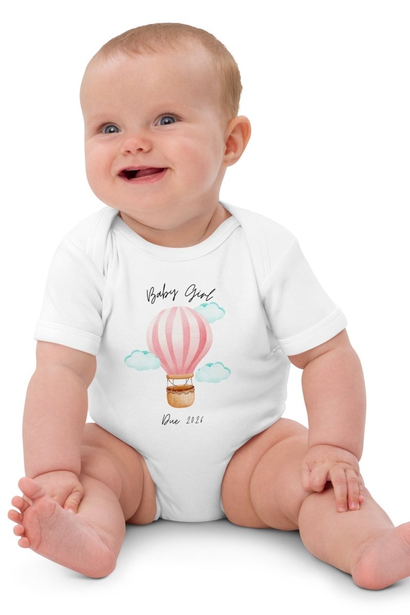 Baby Girl Due (Personalised Name Bodysuit) - Bodysuits